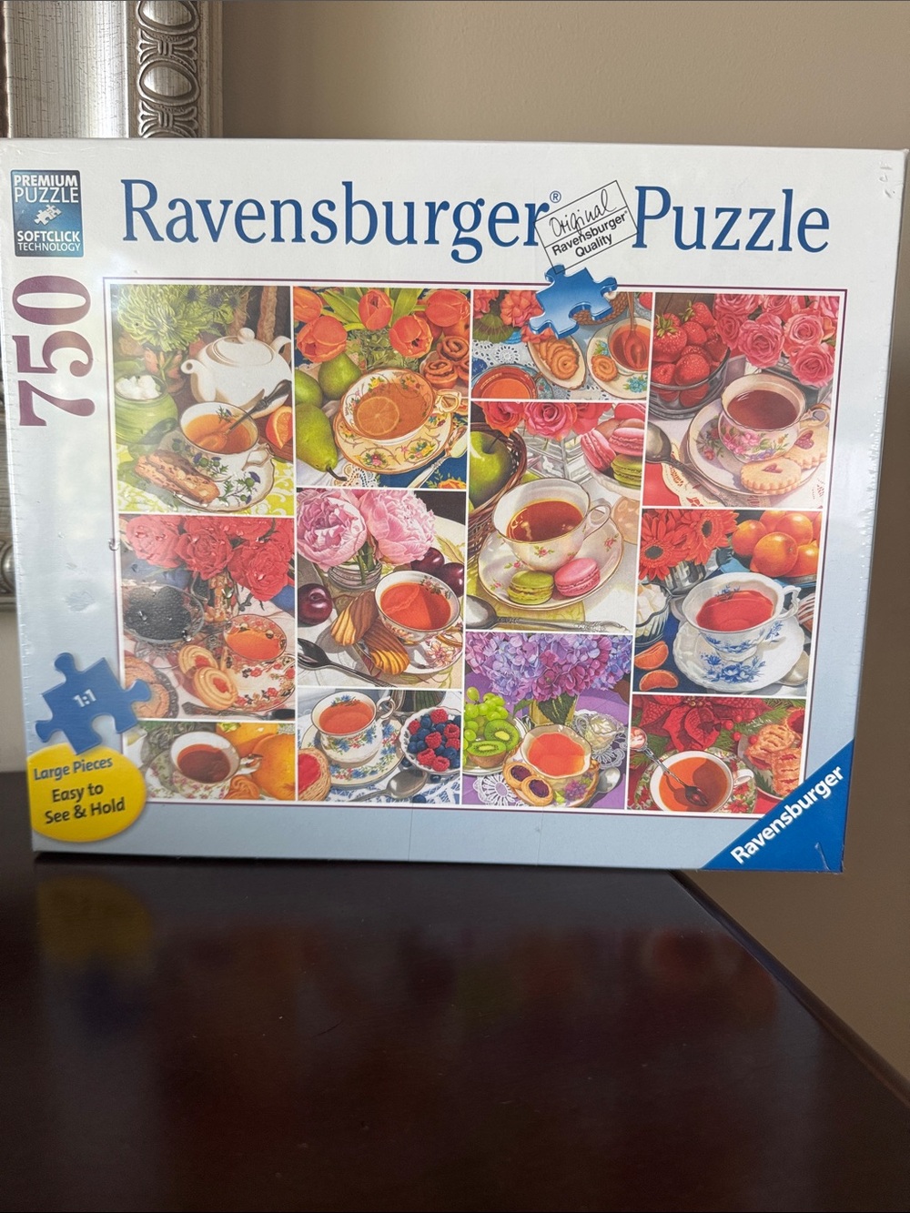 NIB Ravensburger "Tea Time" Large Piece Puzzle